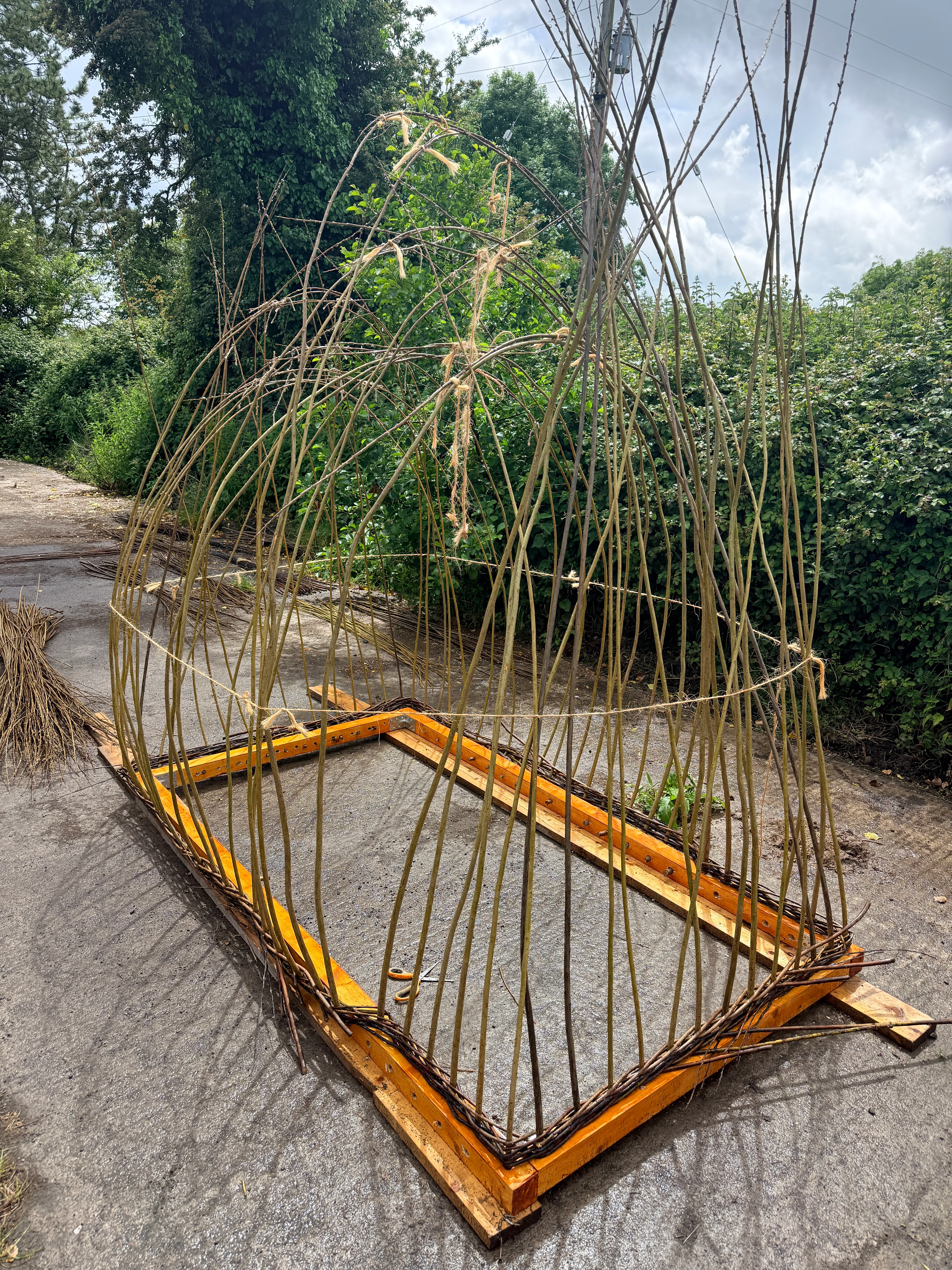 Garden Shed as a Basket: Making a Willow Shed - Phase 01 — gallery image